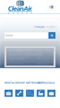 Mobile Screenshot of cleanaireurope.com